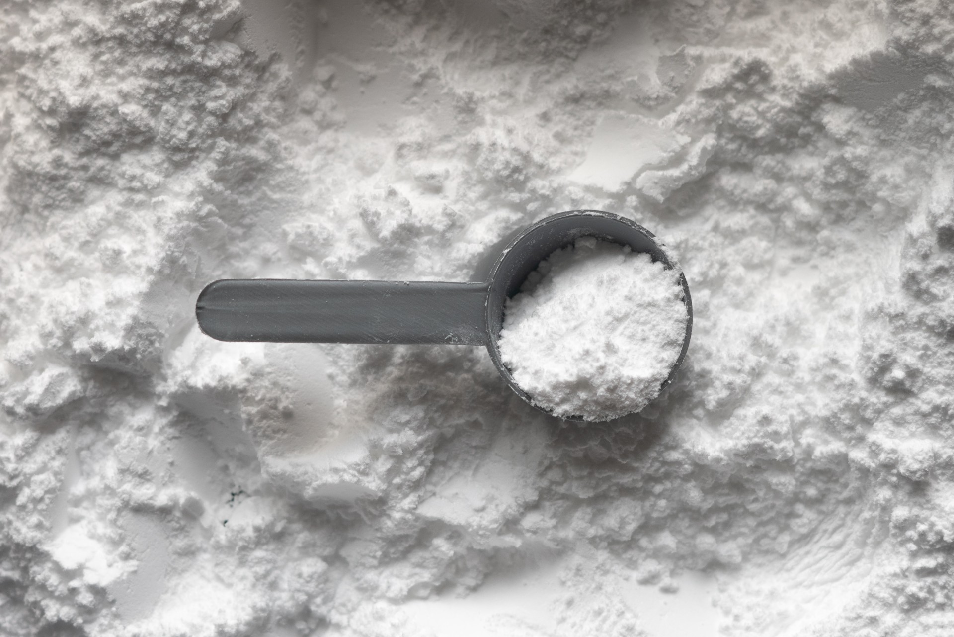 Spoon of baking powder